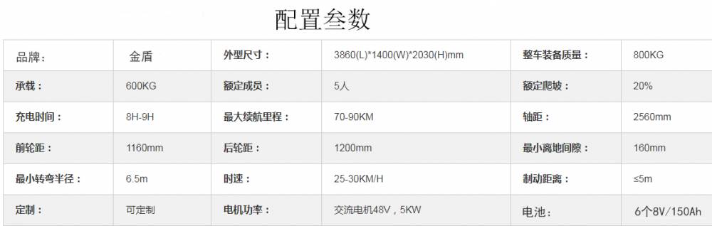 金盾 新能源电动四轮应急消防洒水车 巡逻救援应急灭火车